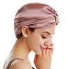 Pure Silk Hair Bonnets Women Sleeping Hair Cap Designer Silk Night Cap 100 Mulberry Silk Beanie for Hair Care Protect Head Wraps 2