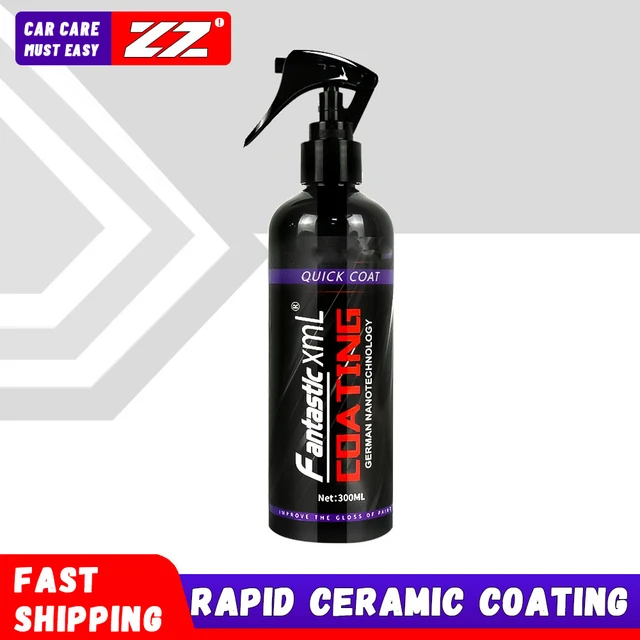 Ceramic Coating Fortify Quick Coat Car Wax Polish Spray Waterless Wash & Wax  Hydrophobic Top Coat Polish & Polymer Paint Sealant Detail Protection 