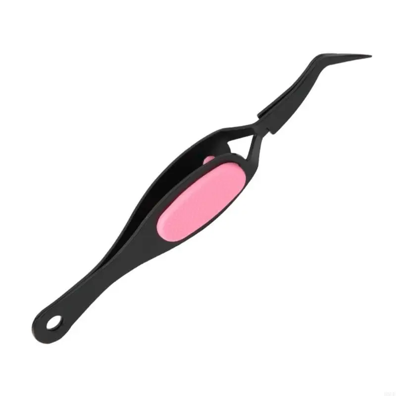 68UE Gripping Tweezers for Jewelry Making Repair Tool Flat Tip Crossing Lock Angled Tip Tweezers Reverse Grip Unisex