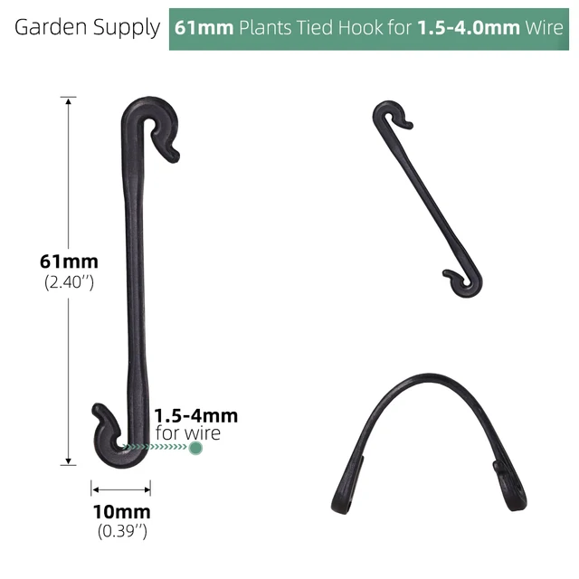 200-800 Pcs Garden Plants Vines Fixed Clips Tied Buckles Lashing Hook Kiwi Grape Cucumber Tomato Stems Fastener Gadgets Grafting 2