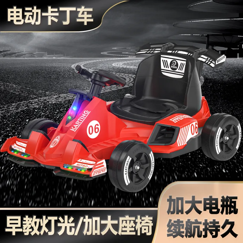 Carro elétrico de quatro rodas para crianças, carro drift com educação  infantil, carrinho de bebê, brinquedo de carregamento, Kart, meninos e  meninas - AliExpress