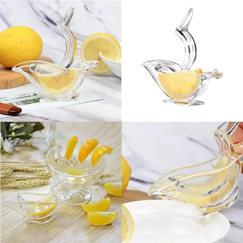 2pc Bird Lemon Lime Squeezer Manual Citrus Juicer Acrylic Glass Wedge Lime Press lemon squeezer juice squeezer