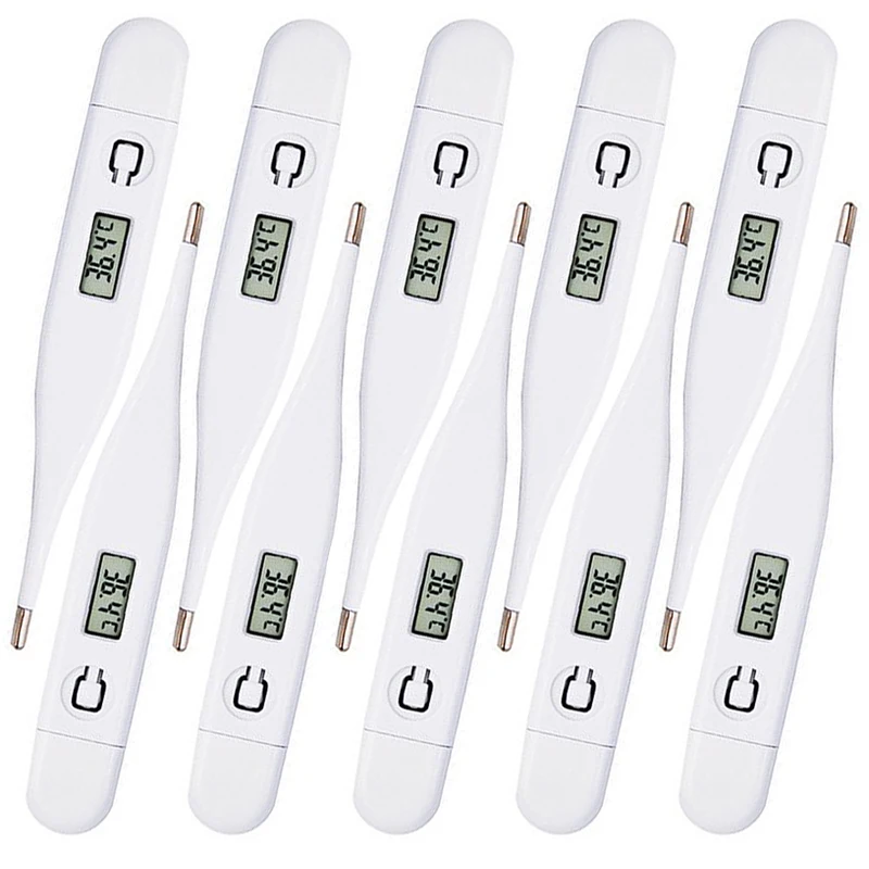 10PCS Household Adults Children Thermometers for Fever Thermometer Electronic Soft Head Digital Armpit Temperature Measurement