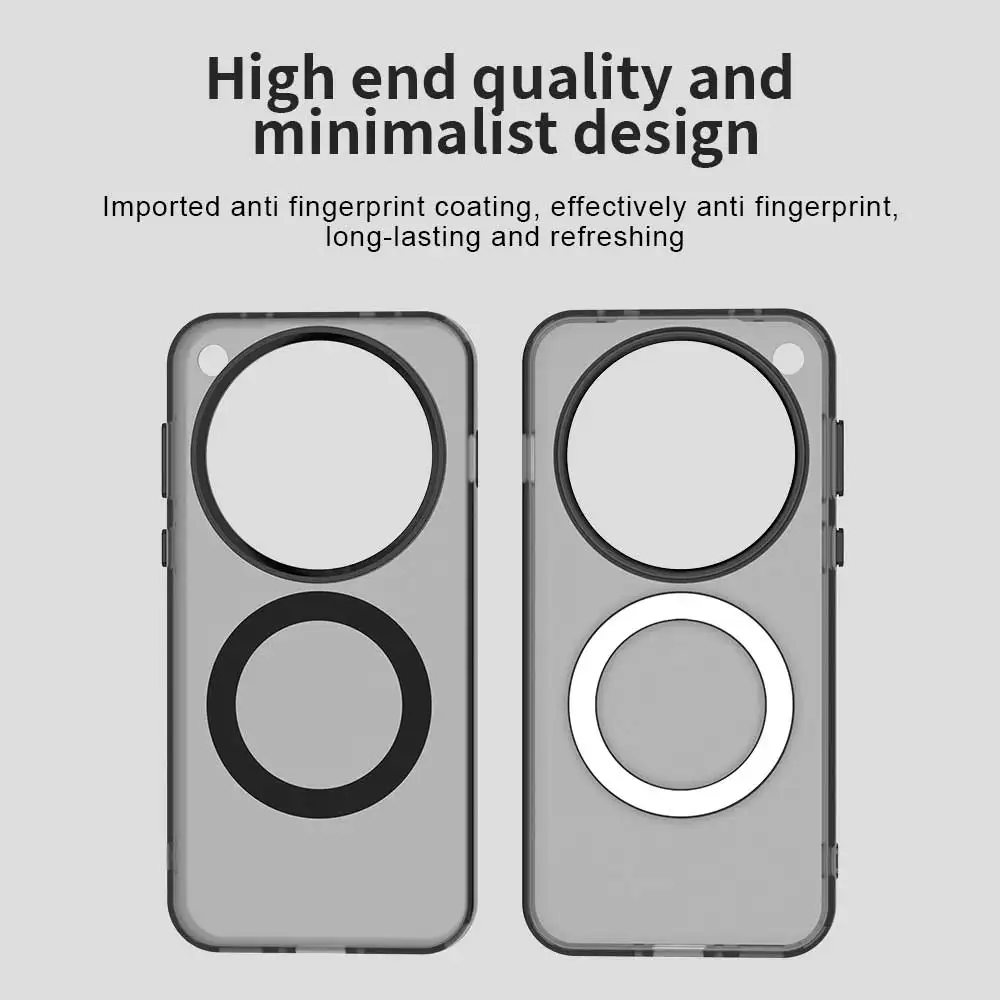 Candy Colors Translucent Shockproof Phone Case with Magnetic Wireless Charging, TPU Frame & Hard Plastic Back Cover
