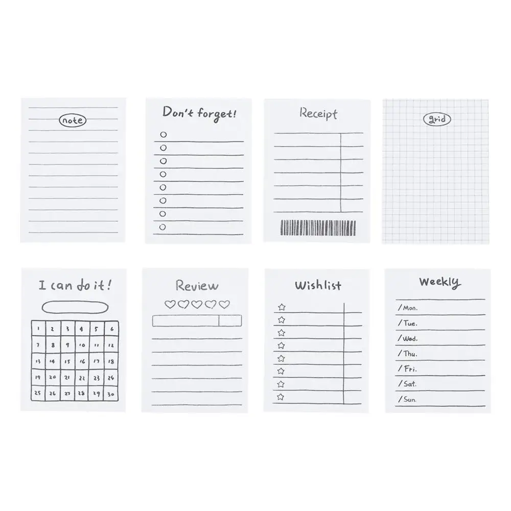 

50 Sheets Journal Office Supplies Plan Notebook Checklist Notebook Sticky Notes Tearable Notebook To Do List Memo Pads