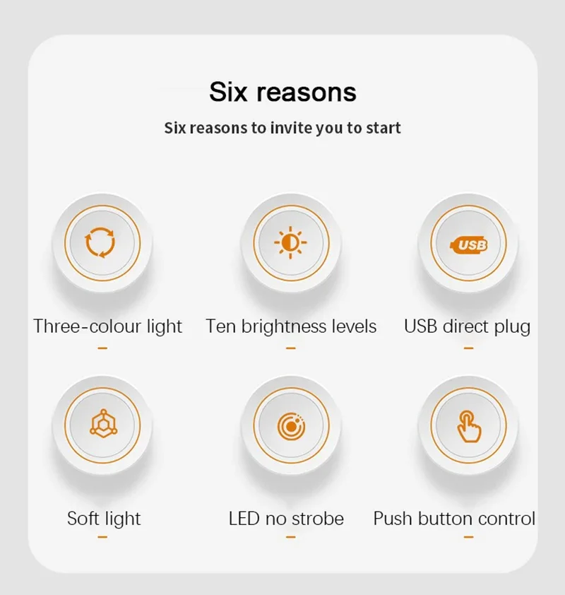 Description Picture 3 of itemLED Table Lamp USB Plug in 3 Colors Lightings Bedside Light Living Room Decoration Desk Lamp Lighting