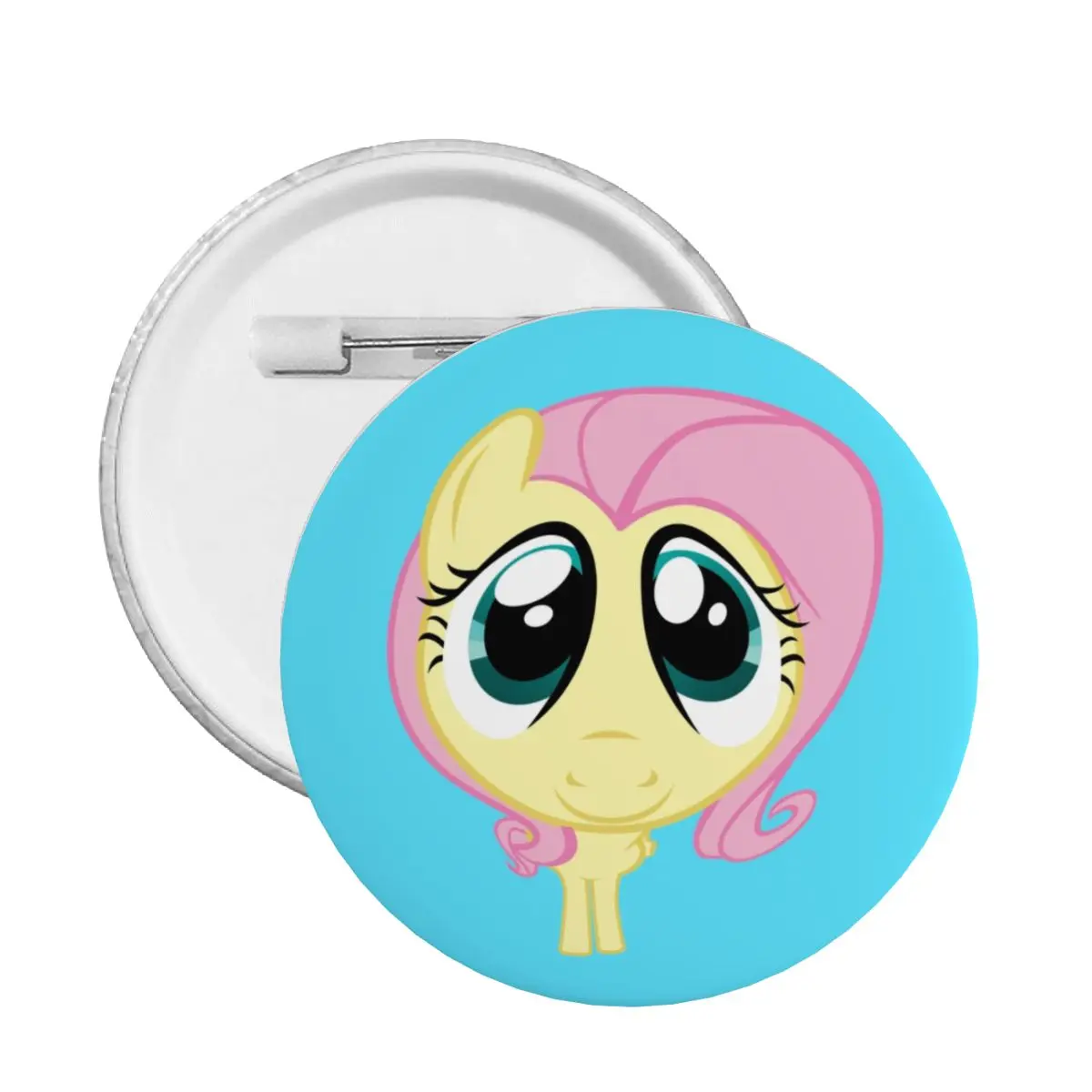 

Animated Anime Girl Fluttershys Soft Button Pin Custom Novelty Pony Friends Pinback Badge Brooch Friends Gift
