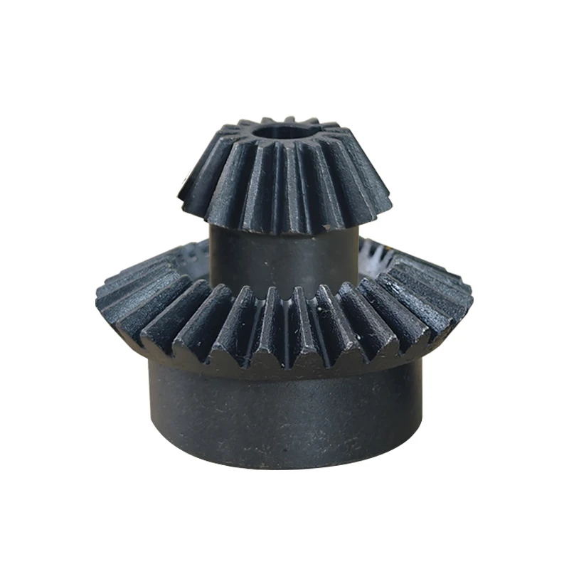 Enhanced Bevel Gear Set: Precision Steel 90-Degree Drive Gears with Blackening Quench Finish