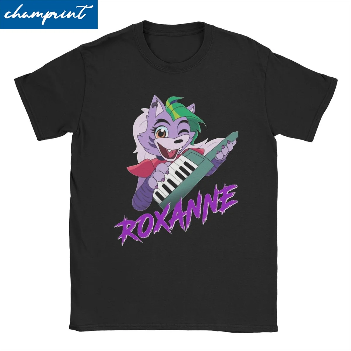 T-Shirt Da Uomo Da Donna Fnaf Roxanne Wolf Fashion Cotton Tee Shirt Magliette Da Gioco A Maniche Corte Girocollo Top Regalo