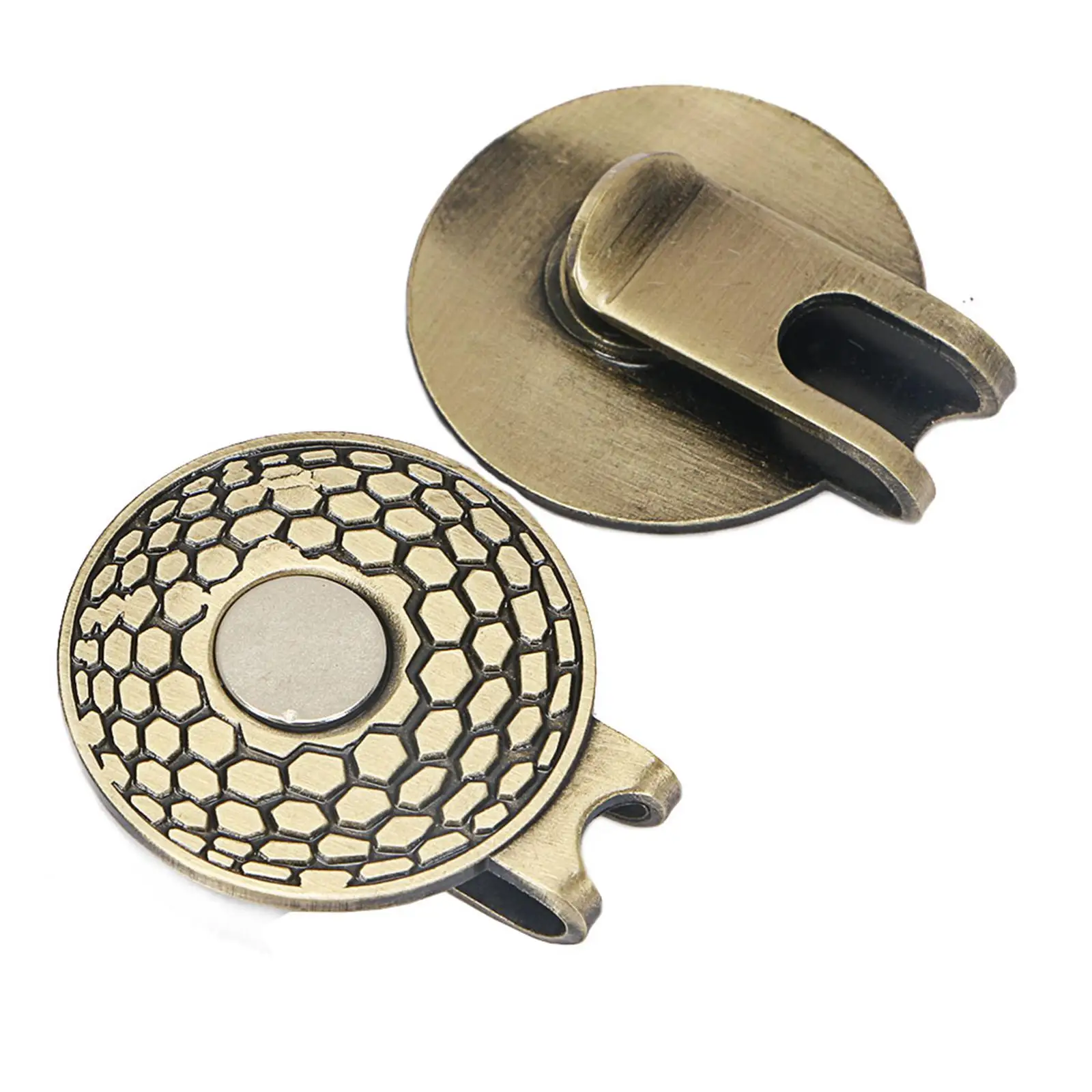 2-5pack Zinc Alloy Golf Ball Marker Hat Clip Putt Putting Club Giveaways Golfer