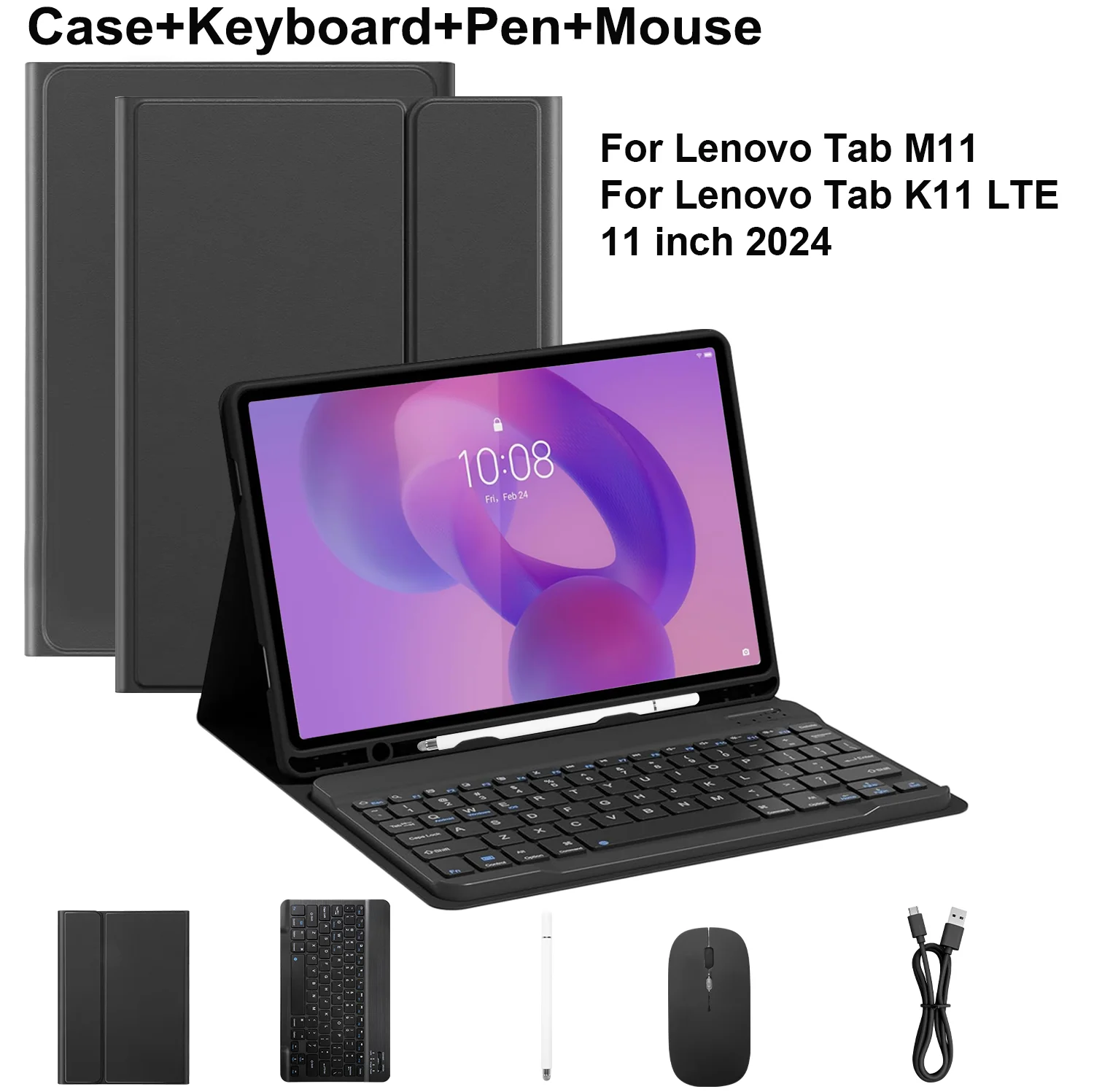 Enhanced Title: 

Versatile Keyboard and Mouse Case with Pencil Holder