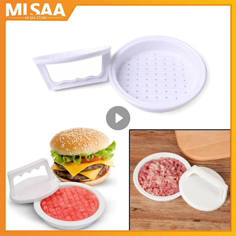Hamburger Maker Machine Round Burger Press Beef Meat Tool Non-Stick Patty Mould BBQ Grill Kitchen Accessories