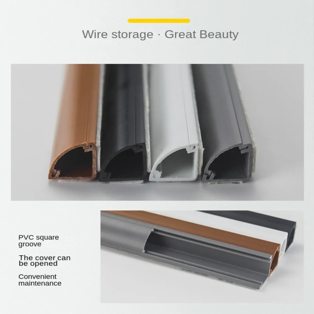 Description Picture 6 of itemTriangle Slot Floor Cord Cover Self-Adhesive Cord Protector Extension Wiring Duct Protector Electric Wire Slot Cable Concealer