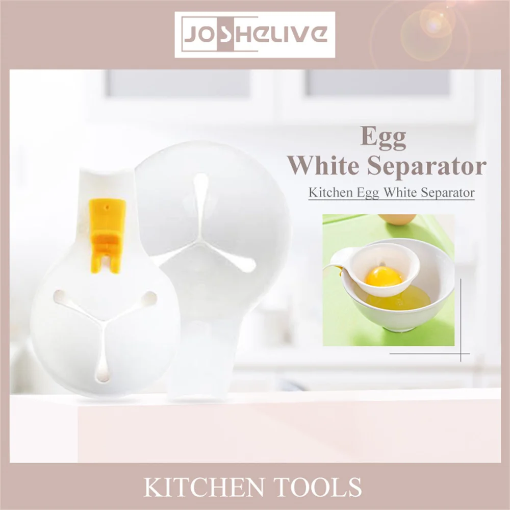 Description Picture 6 of item1/2/3PCS Plastic Egg White Yolk Separator Household Egg Divider Kitchen Cooking Egg Tool Filter Egg Separator Gadgets Kitchen