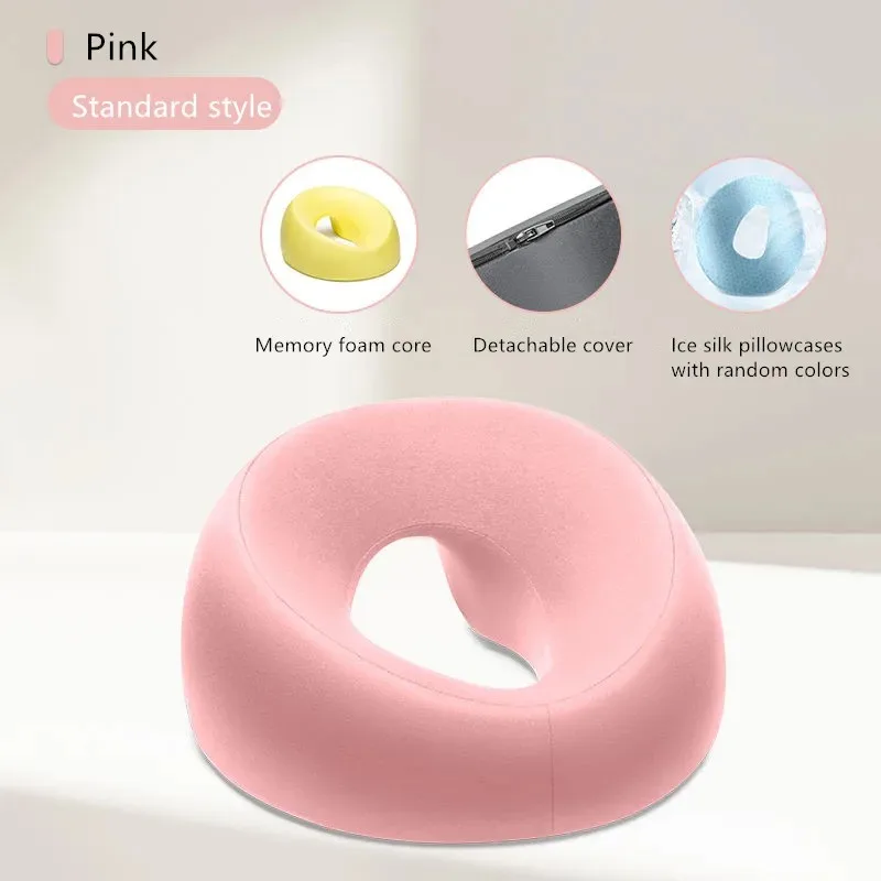 Ergonomics Lying Down Pillow Memory Foam Breathable Head Rest Support Pillow Body Massage Face Rest Pillow for Beauty Salon 5
