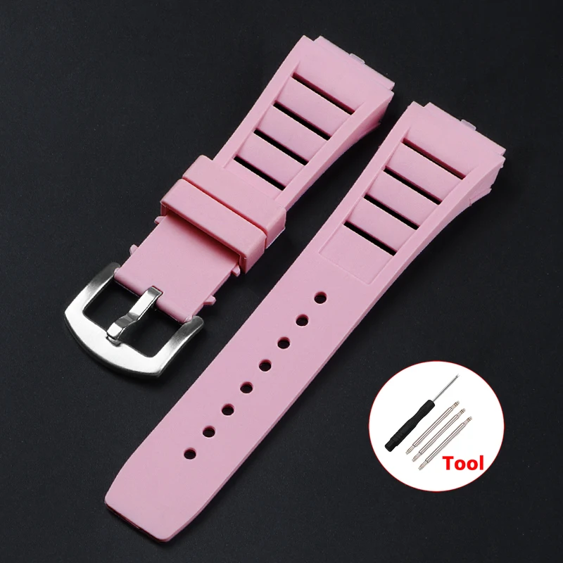 Premium Waterproof Silicone Sport Watch Strap - Soft Diving Rubber Bracelet