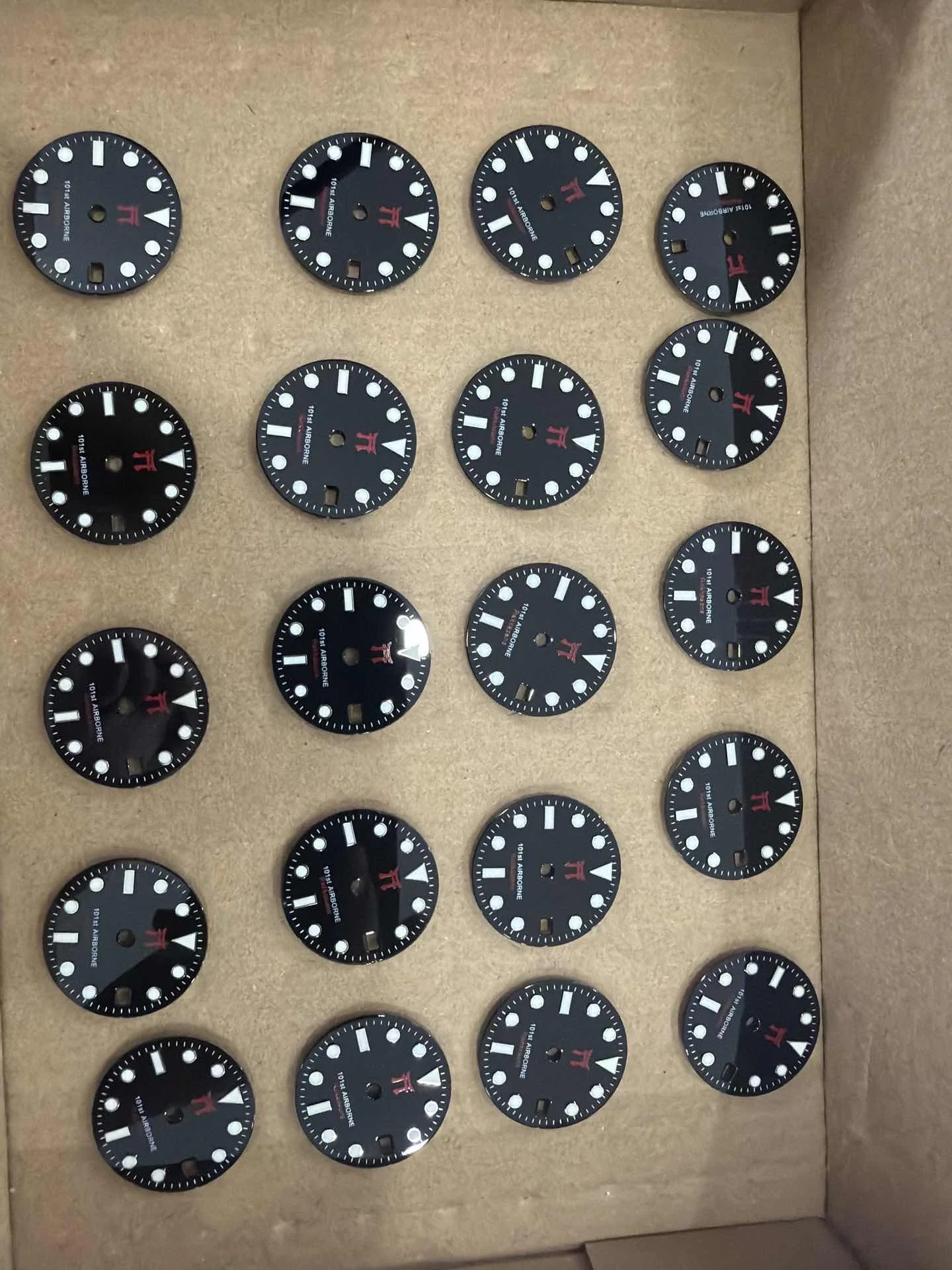 Custom Blue Luminous Multi-Color Calendar Watch Dial Replacement Accessory