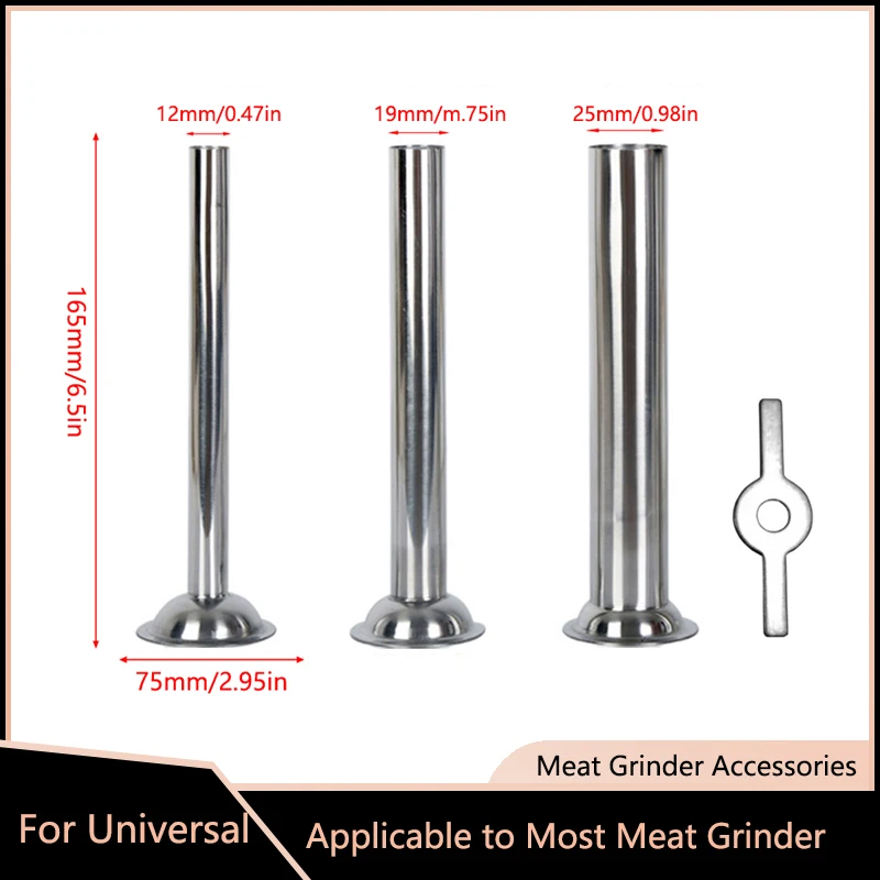 5.8/7.5cm Base Sausage Making Tools Sausage Maker Funnel Stuffer Tubes