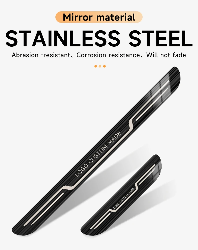 Auto Edelstahl Tür-Schwellen-verschleiss-Platte Fit Für Deepal L07 S07 S05 S09 SL03 2025, Carbon Faser Schwelle Schutz Aufkleber – Detail 10