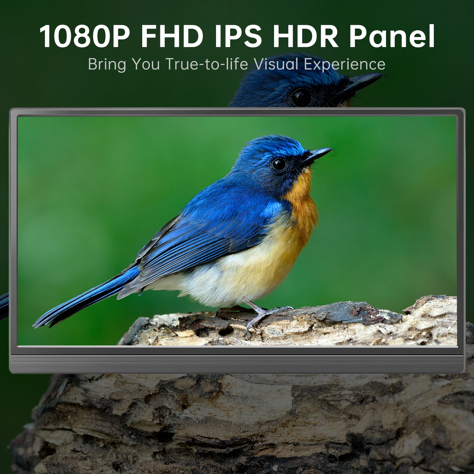 ABR 15.6인치 휴대용 모니터 1080P 45RGB 1000:1 노트북 화면 확장기 스택형 트리플 모니터 (윈도우 및 홈 오피스용)