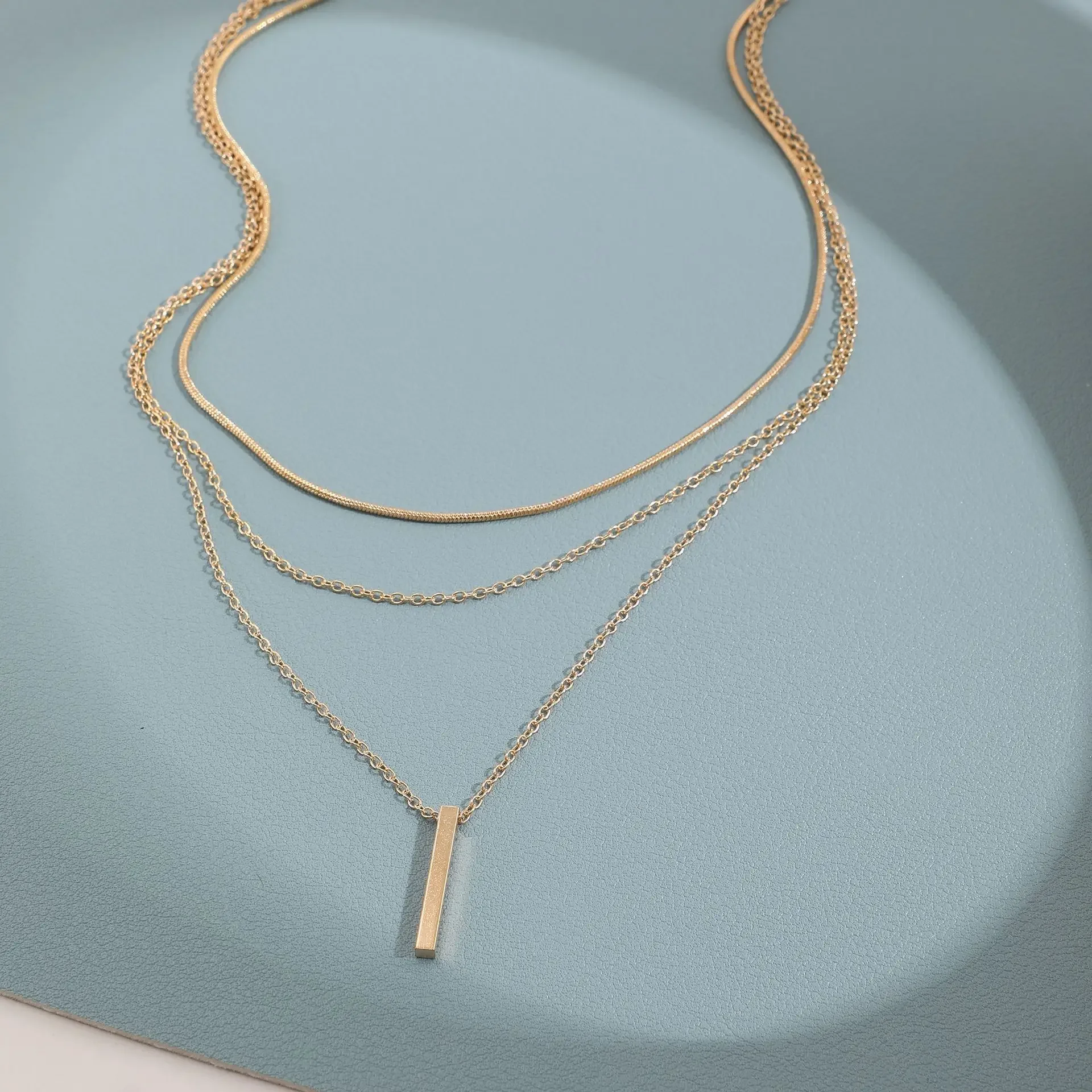 Personalized Multi-layer Stacking Pendant Necklace for Female pendant necklace