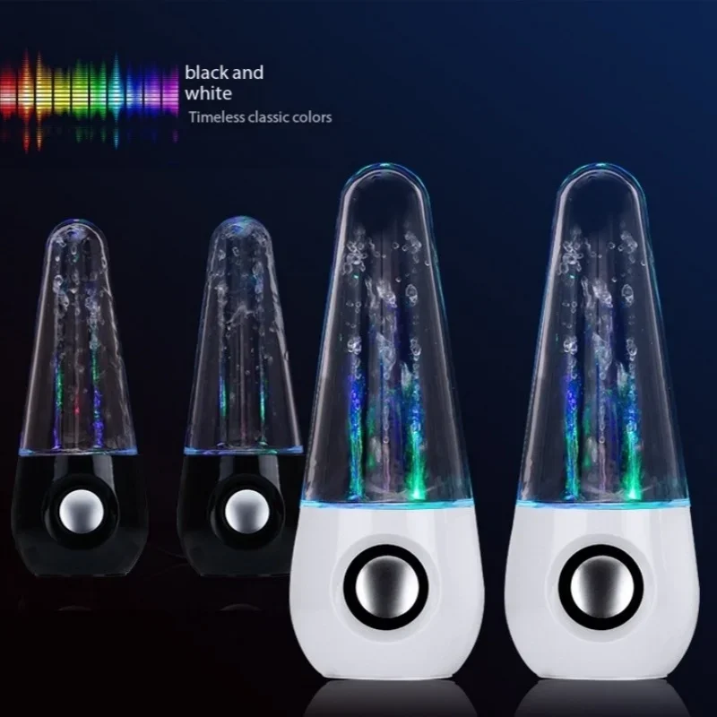 LED 라이트 워터 댄싱 스피커 알타보즈 스피커 파를란테스 하이파이 3D 서라운드 서브우퍼 스테레오 컴퓨터 음악 플레이어 지원