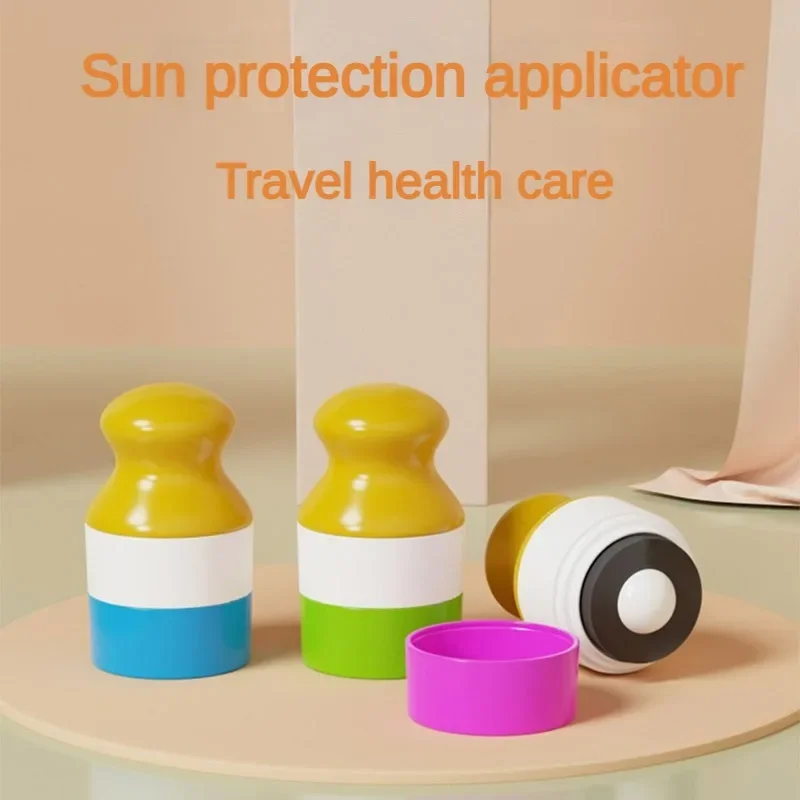 Refillable Bottles 100ml Refillable Sunscreen Roll-on Applicator Portable Travel Dispenser Bottle Sunscreen Lotion Applicator Home Travel Storage Glue Applicator Bottle