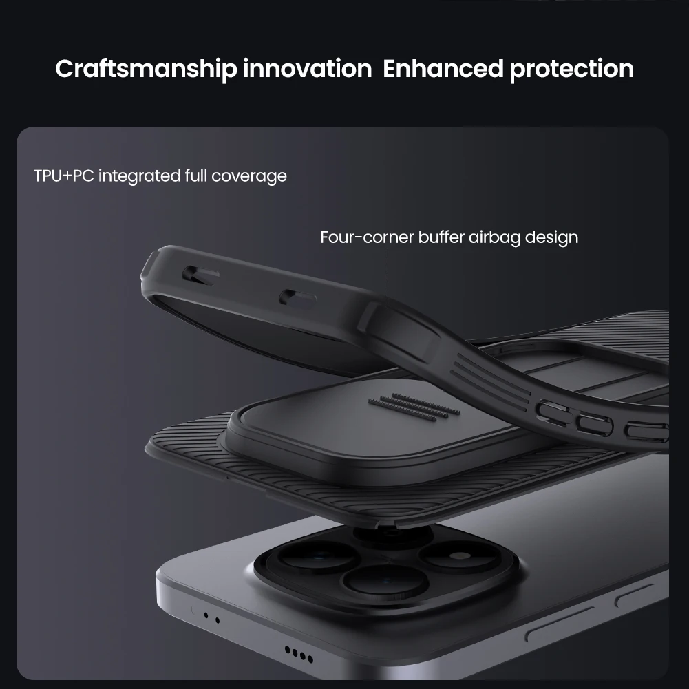 Nillkin Camshield Lens Sliding Cover Protective Phone Case Shell