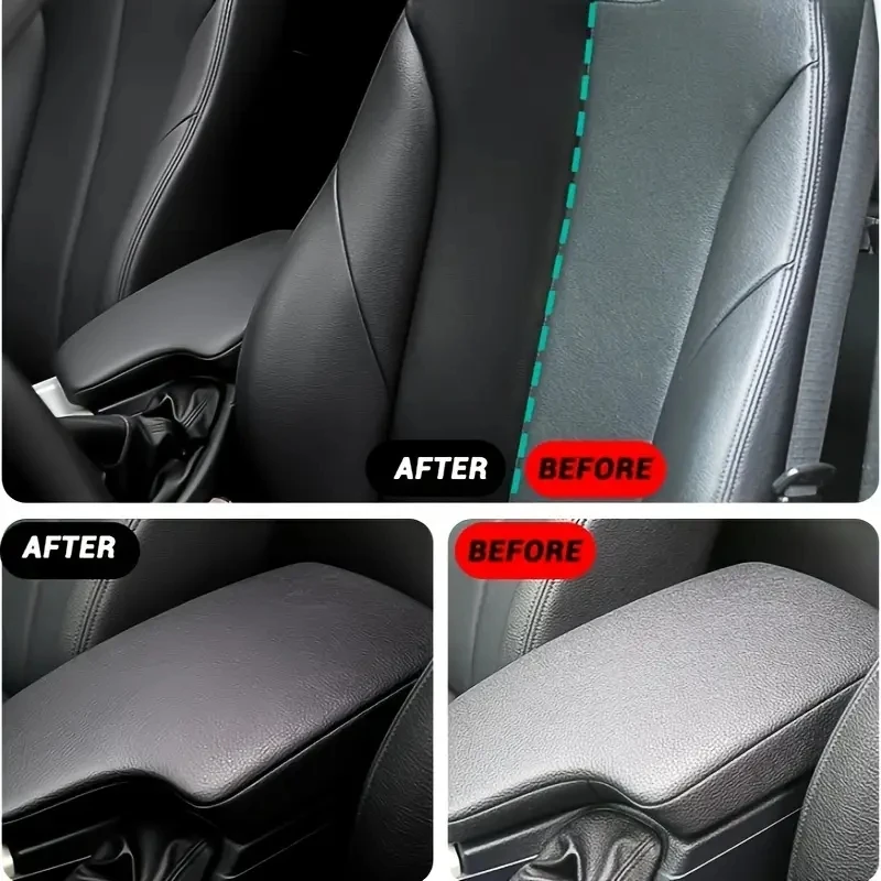 Car Interior Renewal Wax Deep Gloss and Brighten Dashboard Bumper Seats Tire Coating Enhancer with Black Plastic Parts Repair 3