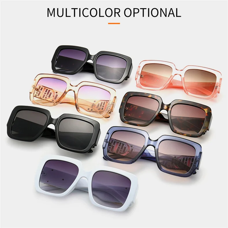 big black sunglasses Glasses Brand 2021 Luxury Designer Square Sunglasses For Men Women Vintage Pink With D Sun Glasses Fashion Famous UV400 Eyewear Women's Glasses