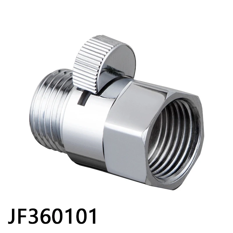 High Quality All Copper Chrome Shower Heads Fast Switching Through The Shut  Off Valve Hose Flow Throttle Valve Seal
