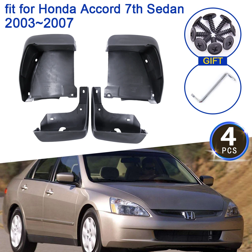 

for Honda Accord 7th 7 Gen 2003 2004 2005 2006 2007 Sedan Mud Flaps Mudguards Splash Guards Fender Flare Wheels 4Pcs Accessories
