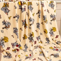 Comfortable Blanket Tom and Jerry Lovely Warm Flannel Blanket Pillowcase Cartoon Cat Mouse Bedspread Sofa Bed Gifts Girl 2