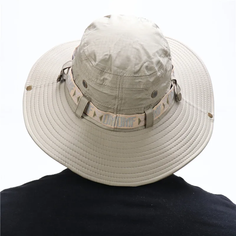UV Protection Fishing Hat Outdoor Sports Hunting Hiking Hat Breathable Mesh Bucket Hat Lightweight Packable Wide Brim Beach Cap