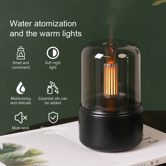 KINSCOTER Home Portable Aroma Diffuser USB Air Humidifier Essential Oil Night Light Cold Mist Maker Sprayer for Gift Bedroom 1