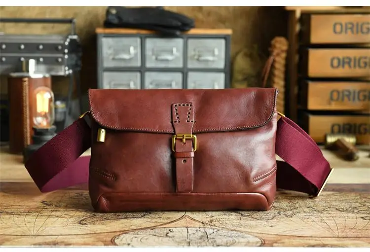 Outdoor Casual Daily Luxus erste Schicht Rindsleder Herren Damen Umhängetasche Mode Party handgemachte echtes Leder Umhängetasche – Detail 28