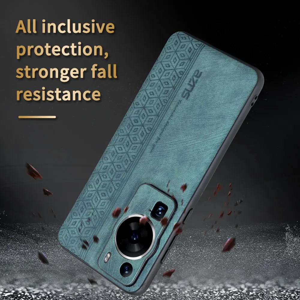 Ultrathin Leather Cube Pattern Shockproof Phone Case