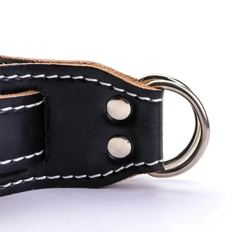 Leather Ankle Strap Cuffs ankle straps fitness ankle straps ankle wrist cuffs Adjustable For Cable Machine Attachment Home Gym Foot Resistance Training Legs Strength Body Building