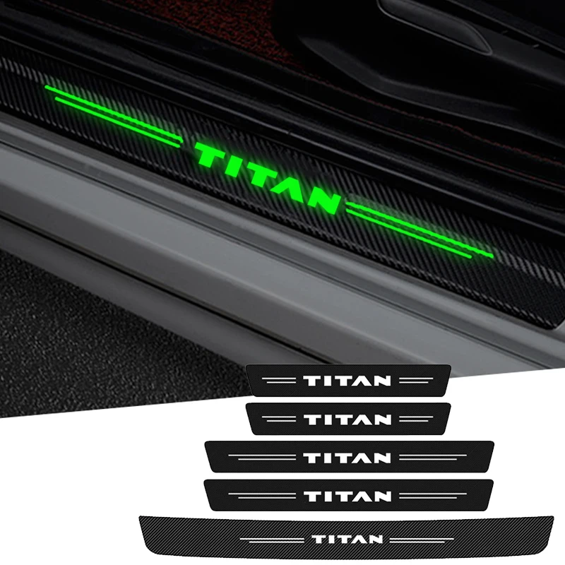 Bright Car Door Davanzale Anti Kick Decalcomanie Adesivi Soglia Strip Scuff Scratch Film Per Nissan Titan Emblem Juke Qashqai Kicks