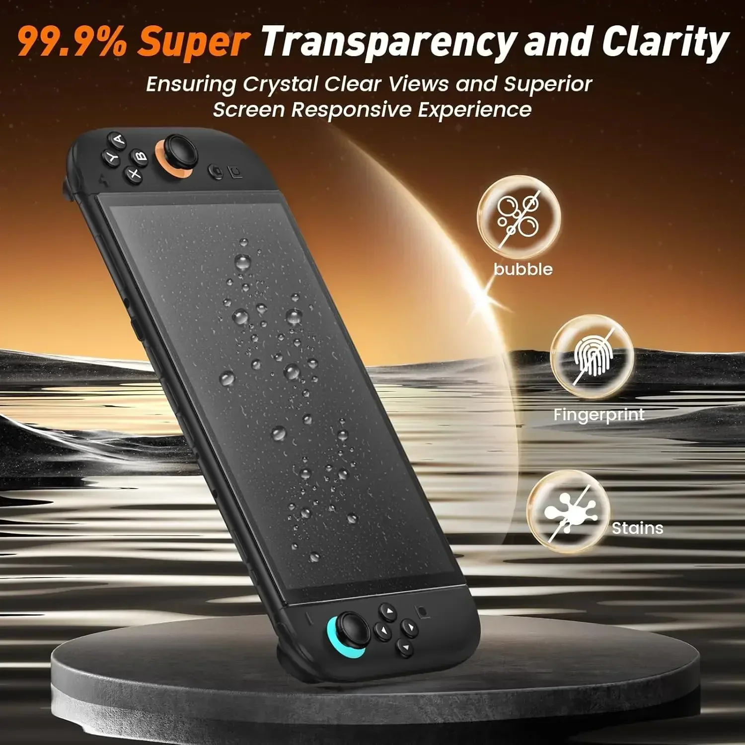 Premium Tempered Glass Screen Protector - Anti-Scratch HD Clear Film for Gaming Console Accessories (1/2/3PCS)
