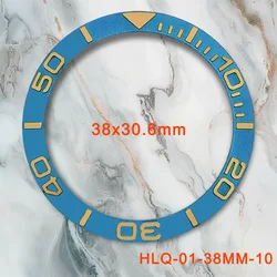 Premium Incline Aluminium Bezel Insert - 38mm Bezel Ring (10)