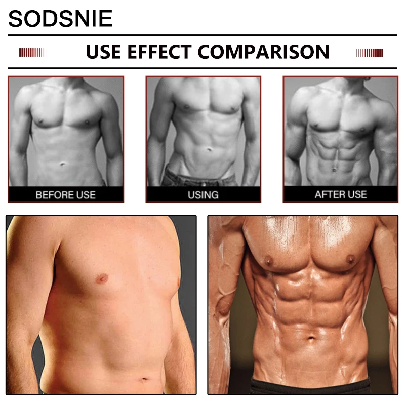 Men's Abdominal Muscle Cream Anti Cellulite Slimming Fat Body Firming Strengthening Belly Muscle Tightening Body Care 60ml 3