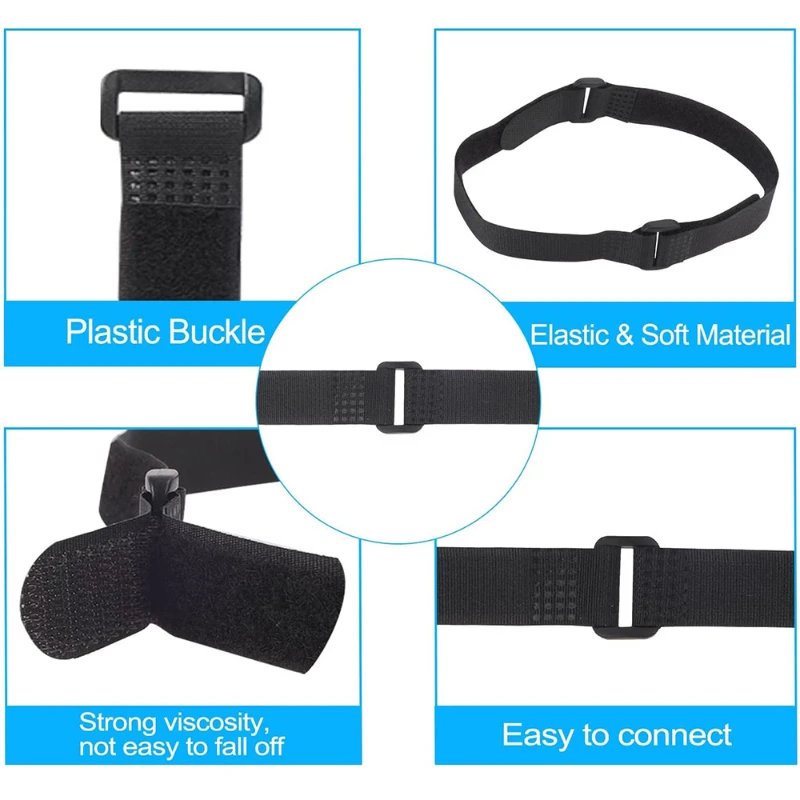 Bicycle Handlebar Strap Bike Accessory Bicycle Strap Bicycle Fixing Strap 5Pcs Fixed Straps Self-adhesive Fastening Cable Straps Reusable Wheel Cable Ties Nylon Multifunctional Bike Securing Items Tape