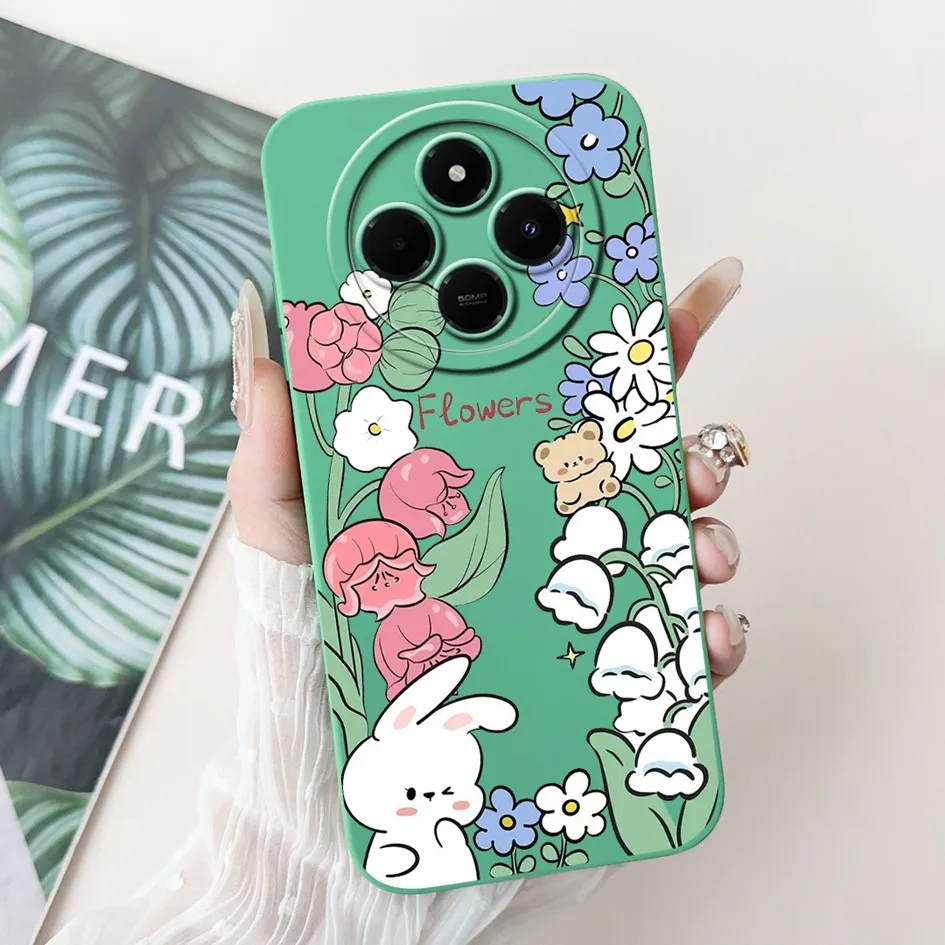 Lovely Rabbit Cartoon Matte Silicone Soft Case Cover