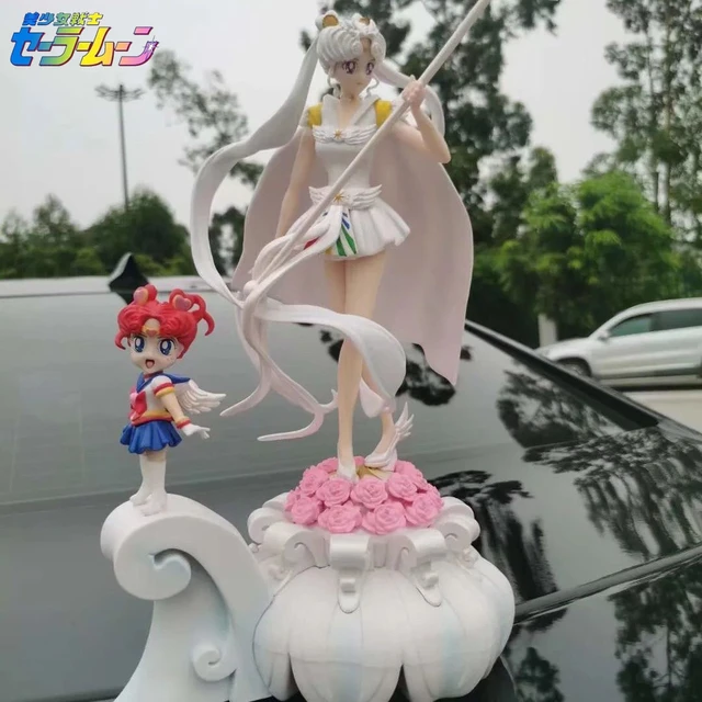 37cm Anime Sailor Moon Crystal Chibi Sailor Cosmos PVC Figure Model 14''  Statues