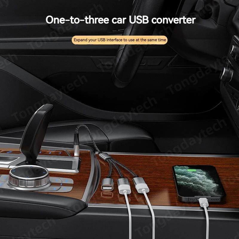 USB Hub Extensions 3 Port Type C Hub USB Splitter Data Transmission High Speed OTG Adapter For Computer Xiaomi Macbook Pro Air 6