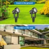 8LEDS 3000K Outdoor Spotlight Landscape Decoration IP65 Waterproof Garden Light for Tree 220V Pathway Yard Lawn Ground Spotlight 4