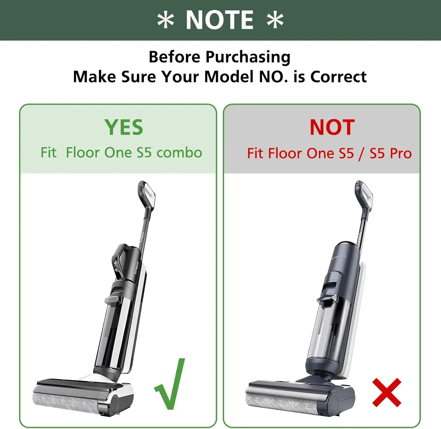 Floor ONE S5 Combo Cordless Wet Dry Vacuum Cleaner Accessories Brush Roller HEPA Filter Replacement Spare Parts for Tineco
