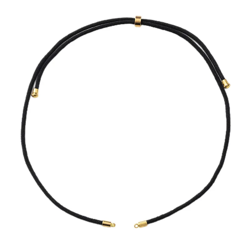 3mm 30-60cm Nylon Halskette Schnur Schnur Seil verstellbare Choker Halskette für DIY Charms Anhänger Perle Handwerk Schmuck Herstellung Lieferungen – Detail 3