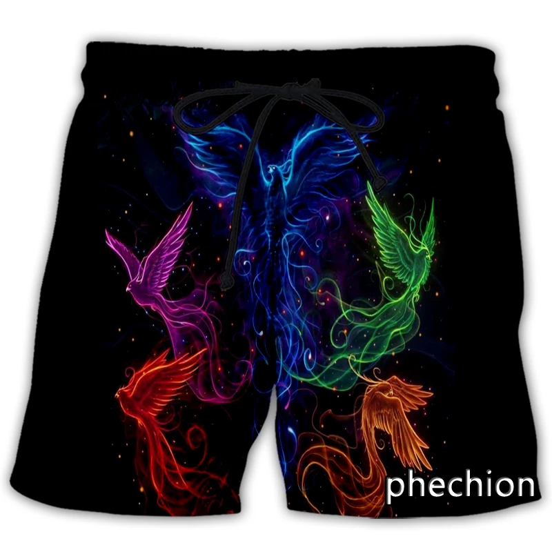 

Новые мужские/женские повседневные шорты phechion с 3D рисунком Феникса, модная уличная одежда, мужские свободные спортивные шорты A154